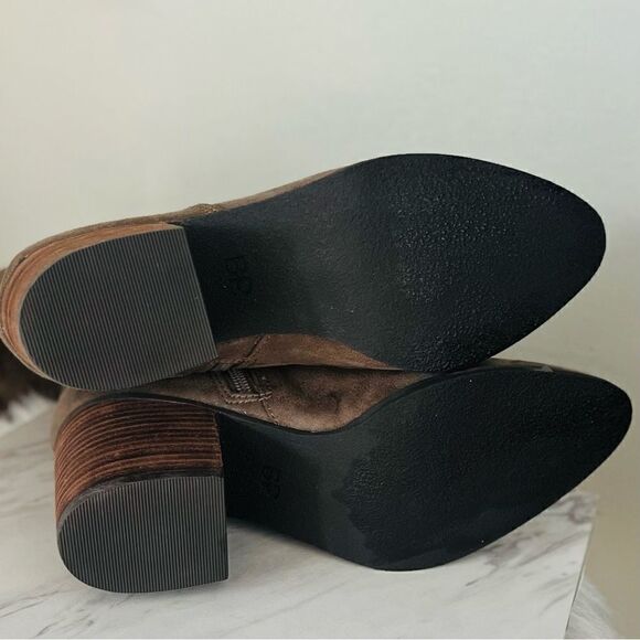 BP Luke Over The‎ Knee Suede Boot, Olive Green, Zip Close, Size 9.5, NWOT - Picture 9 of 11